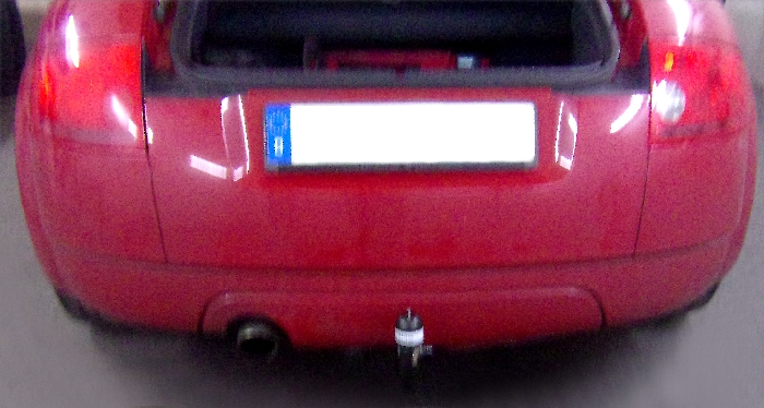 Anhängerkupplung für Audi-TT 8N, nur für Heckträgerbetrieb, Montage nur bei uns im Haus, Baureihe 1998-2007 V-abnehmbar